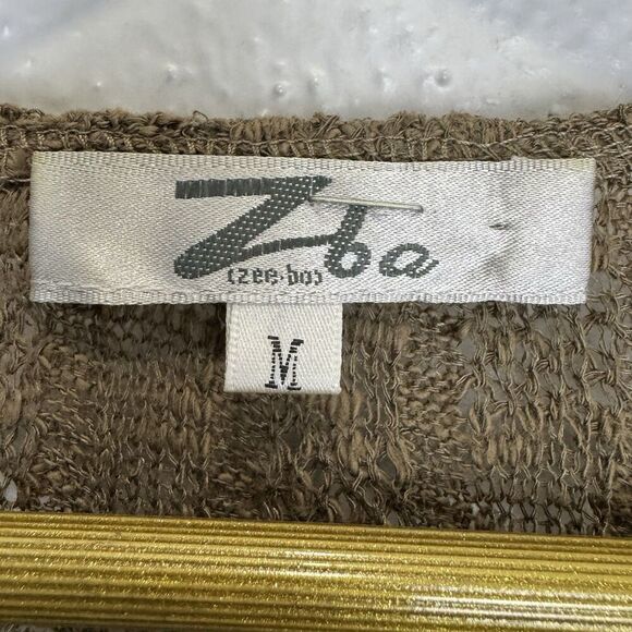 Zeeba Brown Lace Embroidered Floral Top M Forest Fairy Whimsigoth Festival Y2K - Picture 10 of 12